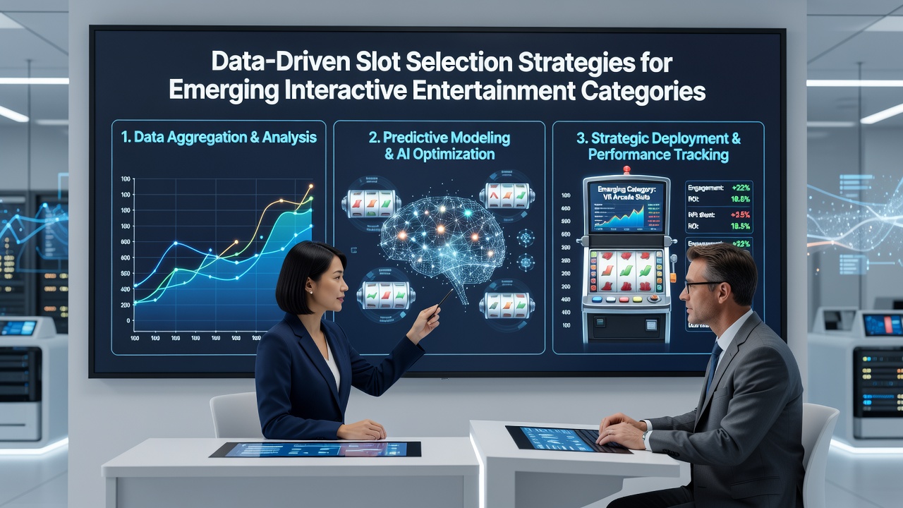 Analytics interface displaying category performance trends and recommended slot allocations for interactive entertainment in August 2026