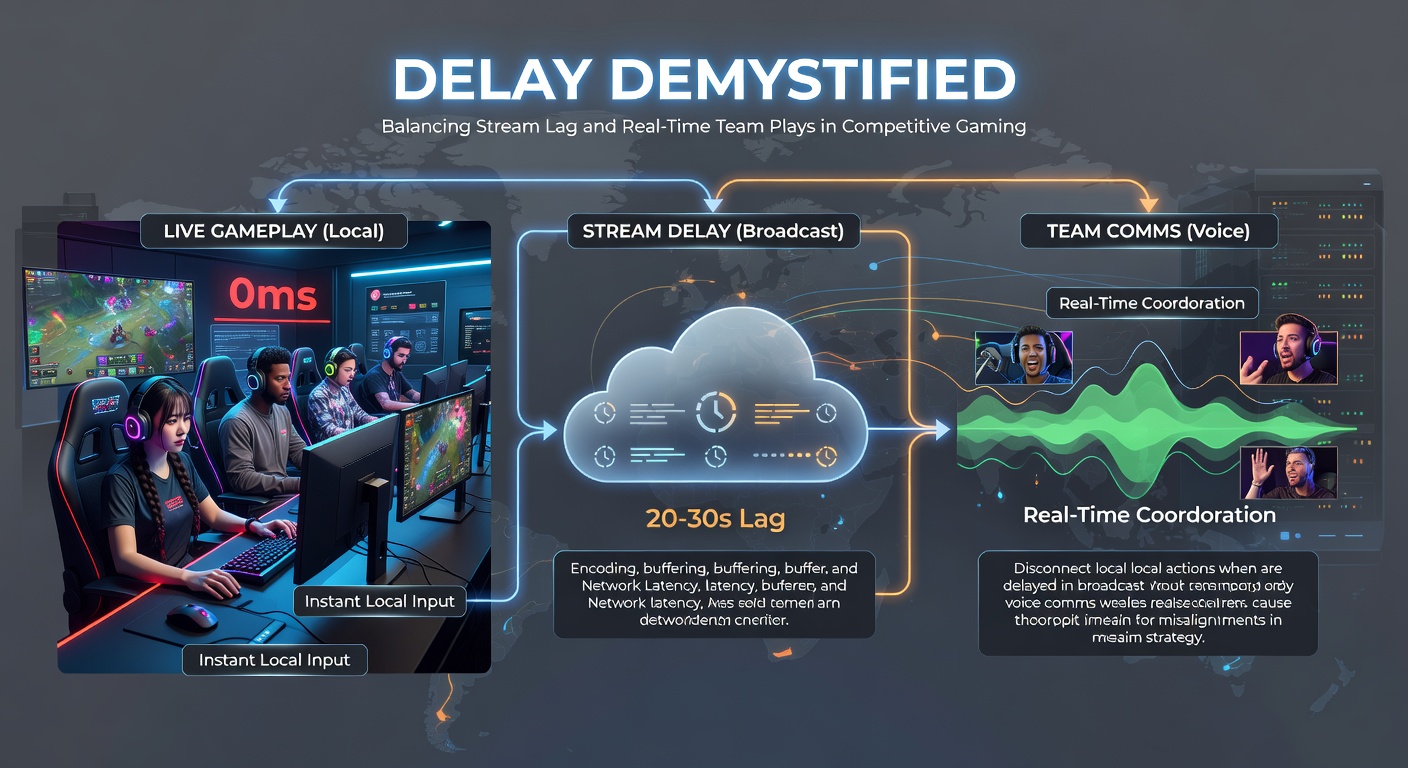 Diagram of a dual-PC streaming setup illustrating how game capture on one machine feeds encoded stream to a second for broadcast, minimizing lag on the primary gaming rig