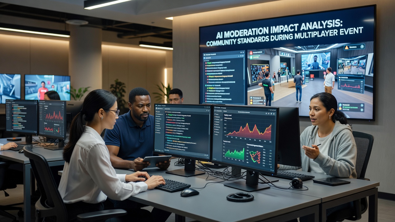 AI moderation dashboard monitoring chat activity during a prolonged multiplayer tournament stream