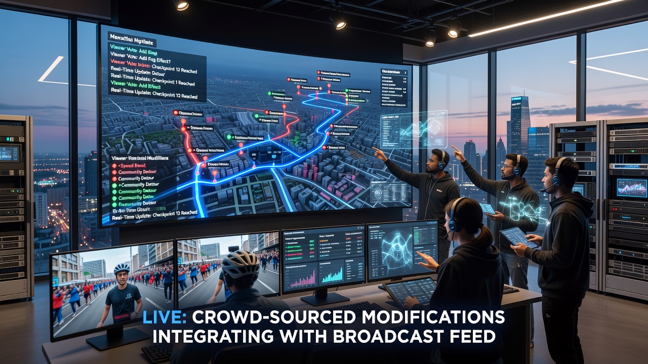 Technical setup for integrating community mods into live open-world game broadcasts during marathon events