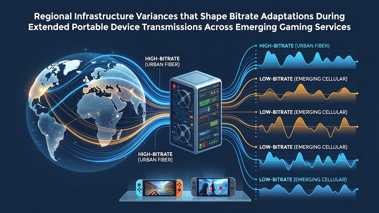 Regional network infrastructure affecting mobile gaming transmissions