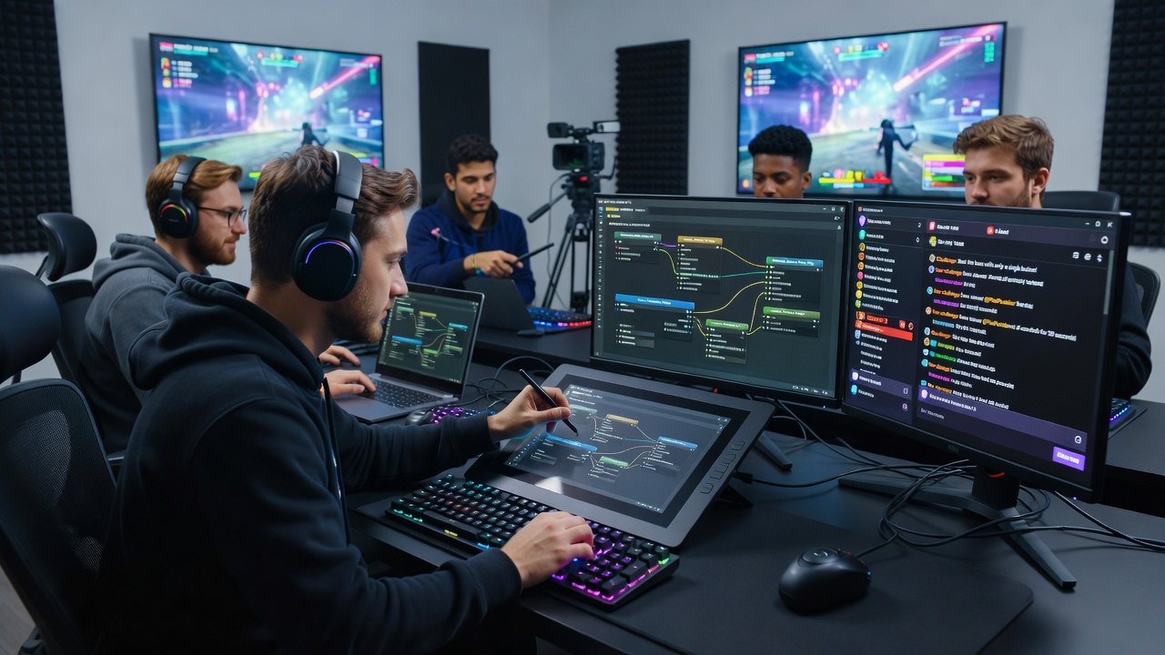 Audience challenge interface and macro configuration panel active during an esports broadcast